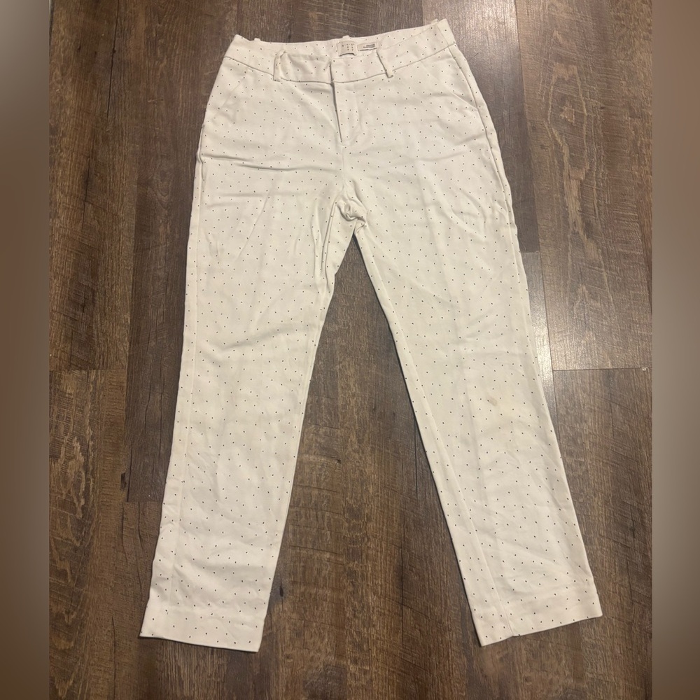 a new day Women's Cream Polka Dot Trousers